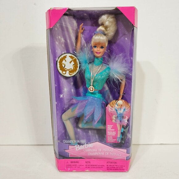 Champion Skater Barbie Foreign Doll 19165 New NRFB 1997 Mattel VHTF - Picture 1 of 5